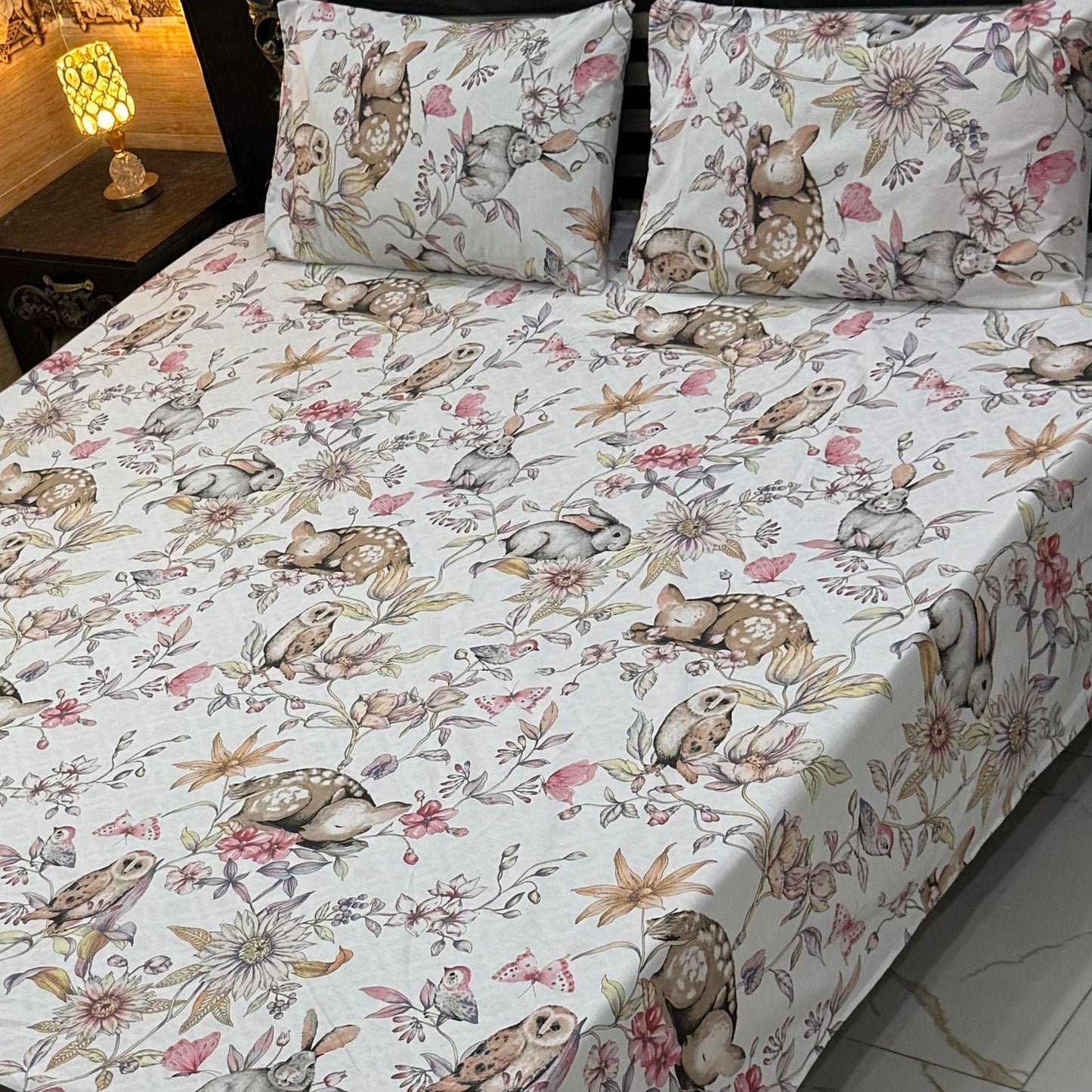 3PCS Double Bed Sheet Set