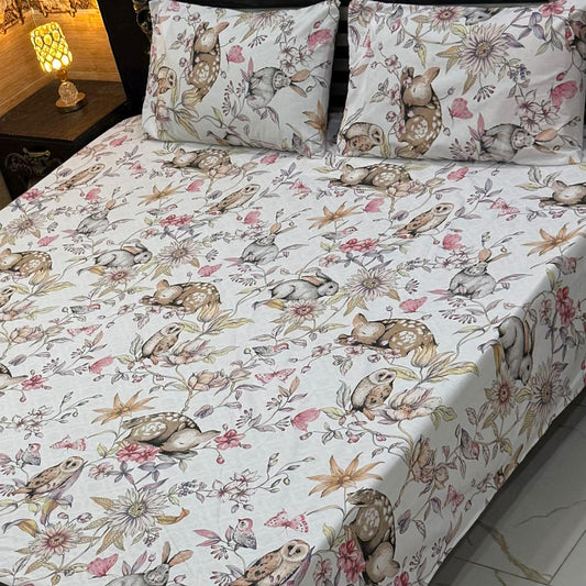 3PCS Double Bed Sheet Set