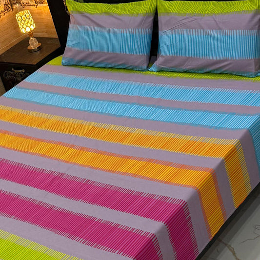 3PCS Double Bed Sheet Set
