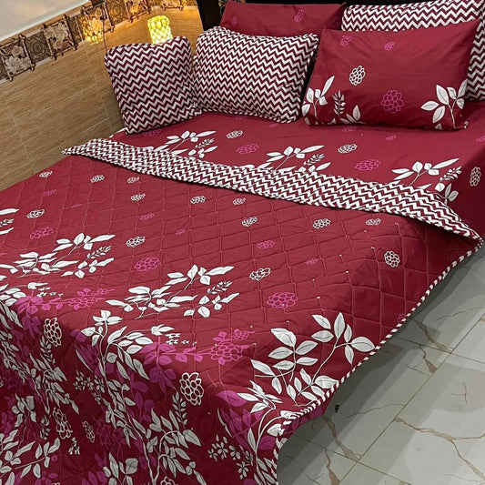 7Pc Printed Comforter Set