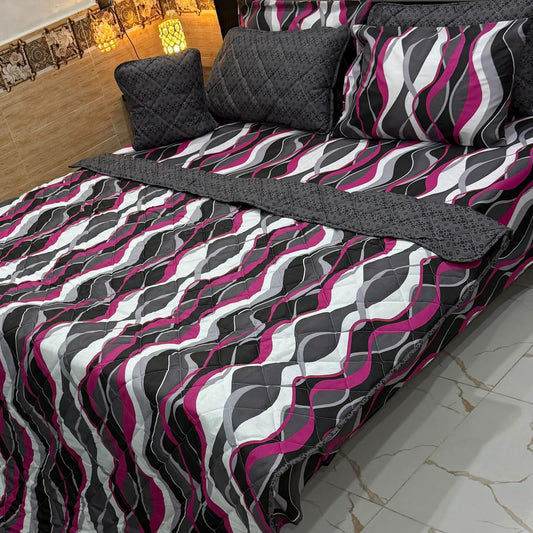 7Pc Printed Comforter Set