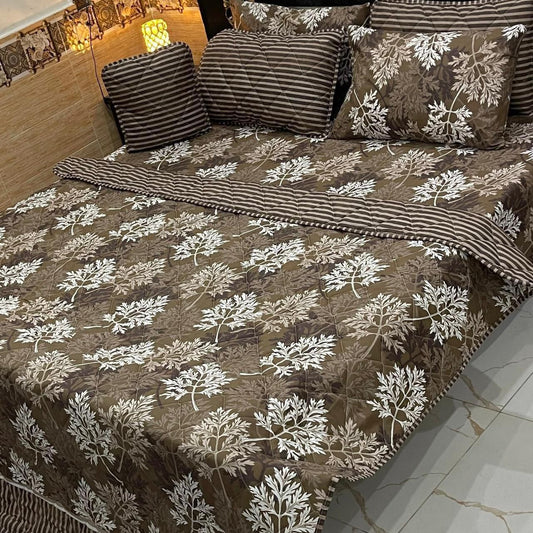 7Pc Printed Comforter Set