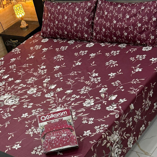 3PCS Double Bed Sheet Set