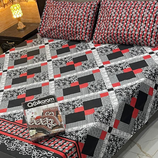 3PCS Double Bed Sheet